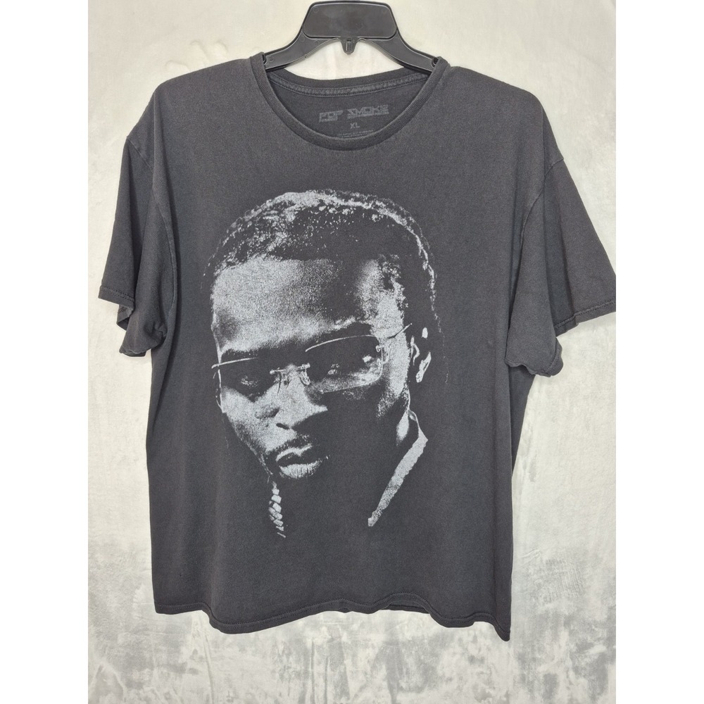 Pop Smoke The Woo Forever Rap Tee T Shirt Mens XL Charcoal Shoot For Stars 24x29 - Picture 1 of 6